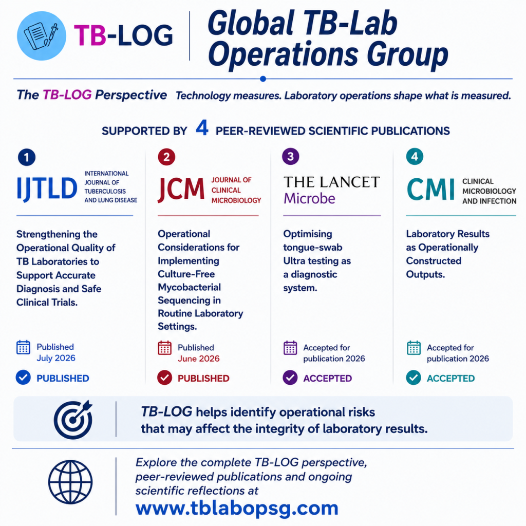 TB-LOG perspective supported by four peer-reviewed scientific publications on laboratory operational execution.